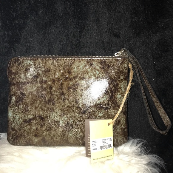 Patricia Nash Turquoise Tooled Cassini Wristlet - Picture 6 of 7